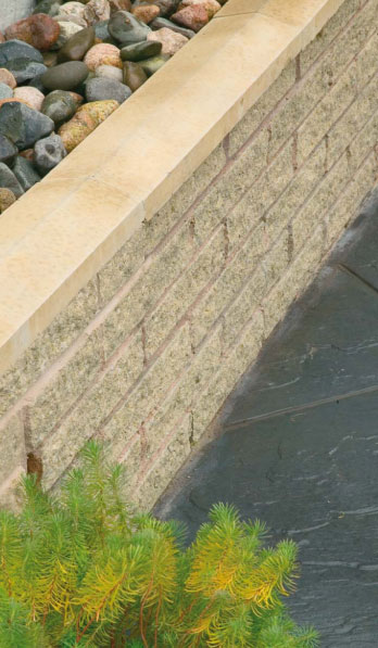 priory split misty grey with twice weathered coping