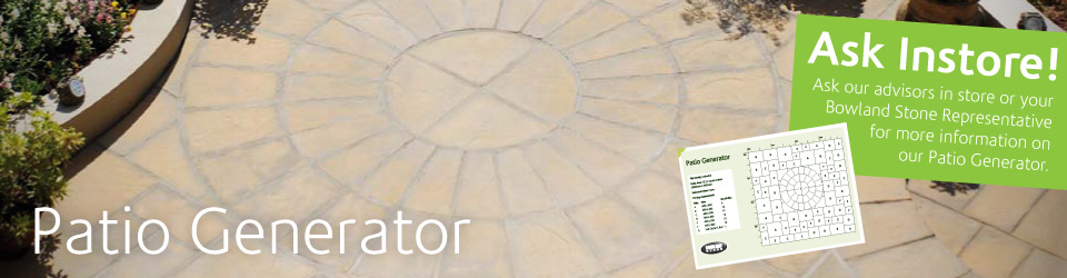 Bowland Stone patio generator and laying guides for your patio Bowland Stone patio generator and laying guides for your patio